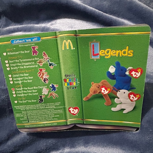 Ty Beanie Baby Peanut the Blue Elephant - Picture 4 of 4